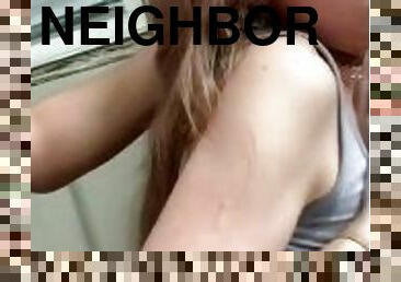 Southern belle gets dicked down outside from bbc while neighbors watch