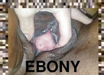 pussy, amatør, ebony, tenåring, svart, cum, stram, våt