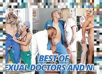 enfermeira, anal, chupanços, doutor, compilação, casal, a-três, bisexual, hospital, uniforme