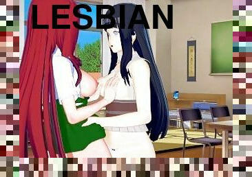lesbické, trojka, anime, hentaj, 3d