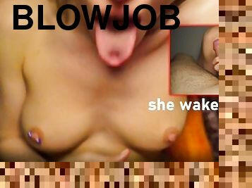 MY ROOMMATE WAKES ME UP AND I FUCK HER
