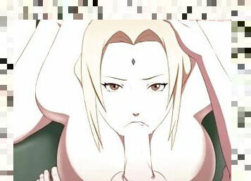 Tsunade Deepthroat Blowjob (Big Dicks,60FPS/120FPS, Hentai)