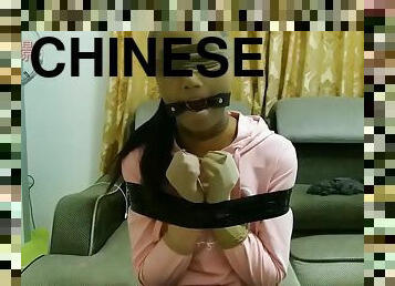 Chinese Beauty Gagged And Breathplay