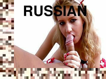 19 Years Old Russian Nurse (part 1) 17 Min - Milane Blanc