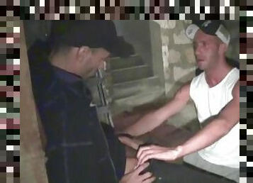 two scally boy fucking in discret basement