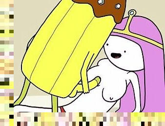 Princess Bubblegum Tit Fucked by Banana Guard