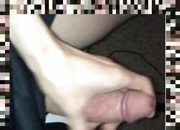 Jerking off to a guy getting his dick sucked