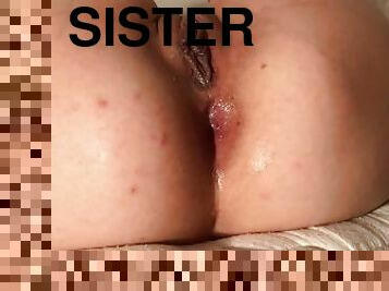 CLOSE UP ANAL W/ MY BIG ASS STEPSISTER