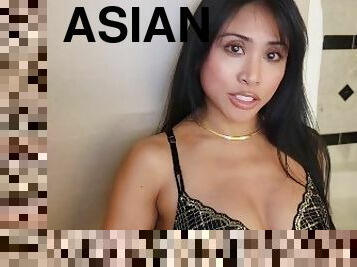 ázsiai, punci, dögös-macák, szopás, kilövelés, pornósztár, első-alkalom, valóságshow