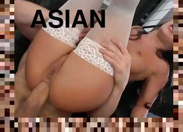 asiatisk, store-pupper, orgasme, pussy, squirt, anal, babes, pornostjerne, knulling-fucking, petite