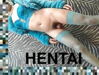 asiatisk, röv, shemale, brudar, ladyboy, slyna, flickvän, underkläder, anime, hentai