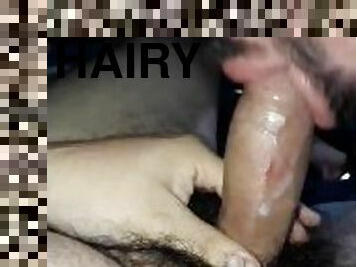 Oso se come mi semen/hairy bear eats my cum mi