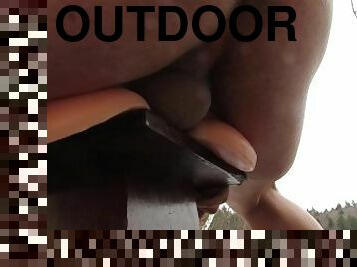outdoor fake pussy fucking