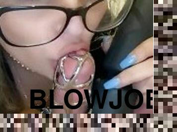 blowjob, bdsm, slave, cum, baller, dominans, femdom, erting