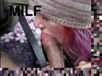 Sexy milf lani fawkes sucks bbc in car