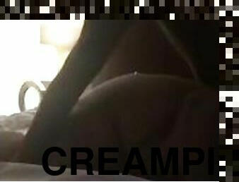 Bbw creampie almost caught by boyfriend