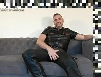 Leather Boss humiliates you for your tiny cock - small penis humiliation PREVIEW