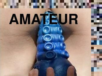 masturbação, cona-pussy, amador, anal, brinquedo, dedos, duplo, dildo, fetiche, apanahado