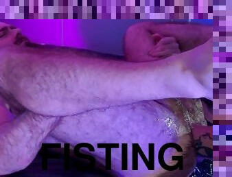 ekstrem, fisting, anal, dobbel, knulling-fucking, muskuløs, røff