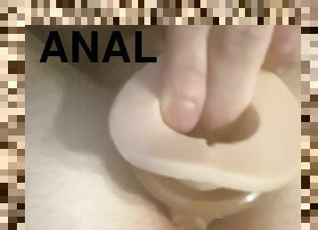 anal, zabawka, gej, dildo, solo, mokre, realne