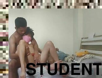 asiatisk, student, anal, thai, første-gang, datter, søster, søt, petite, far