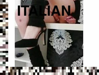 onani, kontor, pussy, amatør, undertøy, italiensk, våt