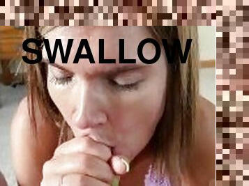 I just love to swallow cum