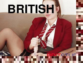 British 18 Year Old Schoolgirl Humiliates You And Your Smal