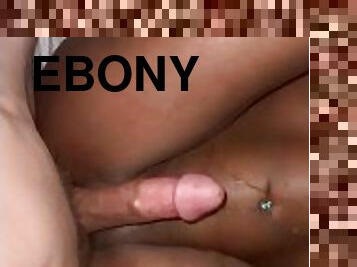 Ebony  Big dick  Cumshot