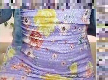 Gordibuena HOT con vestido muestra sus tetas naturales