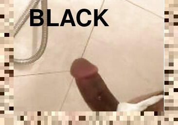 Wanking my small cock in the shower