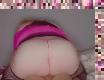 White Bbw riding big dick hard