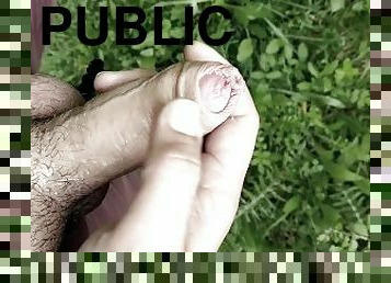 Public cumshot / forest