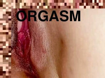 orgasmo, coño-pussy, con-los-dedos, doble, vagina, coño-cunt, de-cerca