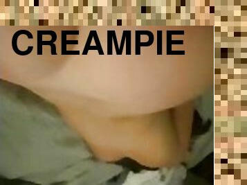 First fuck since breaking her arm, finished with a Creampie.