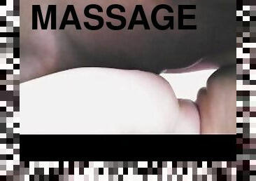 WP - Oiled booty Massage ends up by his bbc in her pink tight pussy wet - Interracial Amateur