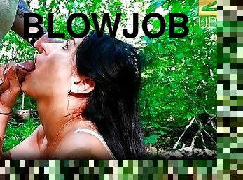 Forest Blowjob in Silence With the Sounds of Nature - 4k
