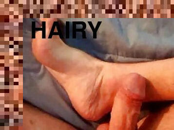 hairyartist precumming close up