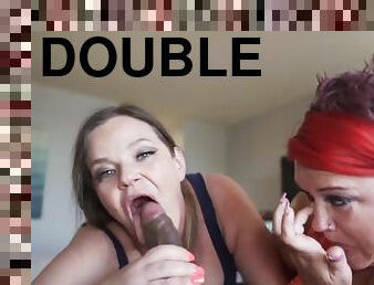 Throat Bulging, Deepthroat, Double Blowjob With Suzeequebbw And Stretch3x