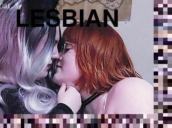 страпон, лесбіянка-lesbian, гей, масаж, гарна-повна-жінка, руда, сперма, пані