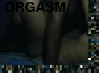 orgasm, fitta-pussy, amatör, hemmagjord, par, vått