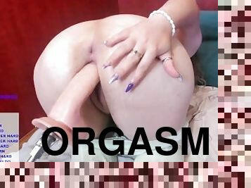 culo, tetas-grandes, orgasmo, squirting, bragas, natural, máquinas, pechugona, cañero