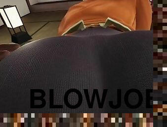 Bleach Futa Soifon x Yoruichi Slapping * bondage + Extreme blowjob