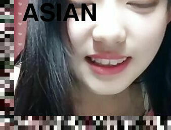asiatisk, amatör, webbkamera, ensam, koreansk