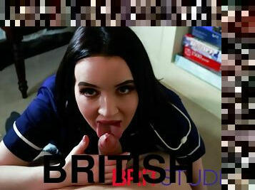 British Nurse Extracts A Sperm Sample With Her Mouth With Lana Harding