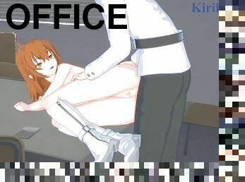 Gudako and Gudao have intense sex in the office at night. - Fate/Grand Order Hentai