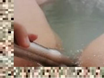 Masturbating in the bathtub