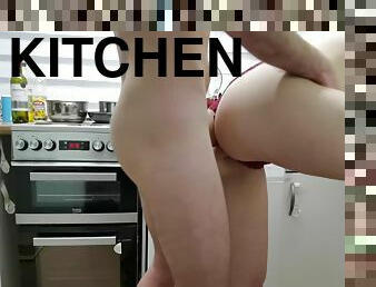 amateur, polla-enorme, cocina, novia