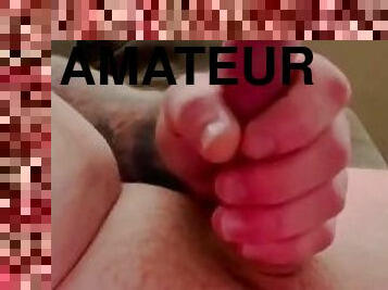 pappa, svær, onani, amatør, cumshot, stor-pikk, hjemmelaget, handjob, cum, alene