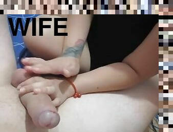 Chubby pinay wife handjob